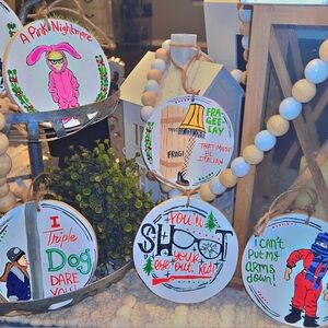 Christmas Story Themed Ornaments Set
